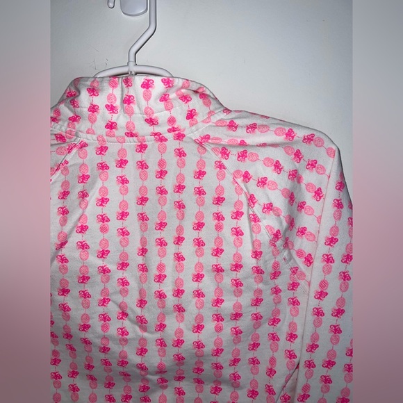 Lilly Pulitzer UPF 50+ RONAN CROPPED POPOVER Pink Topaz pullover small - Picture 7 of 7